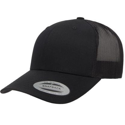 Custom YP Classics 6606 Retro Leather Patch Trucker Cap