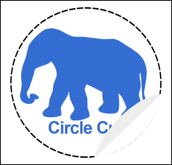 Circle Cut Stickers